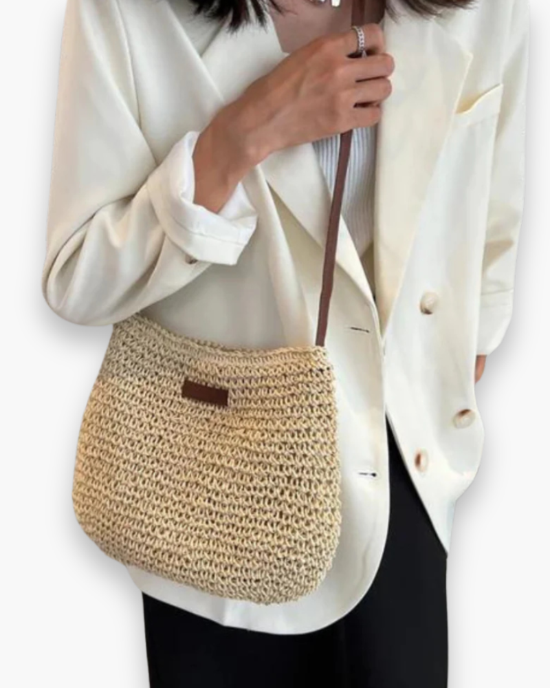 Sac à bandoulière élégant des femmes | Sac d'épaule tissé moderne 2