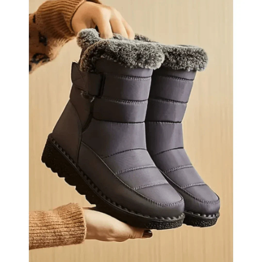 Virginie | Bottines Élégantes Matelassées Fourrées