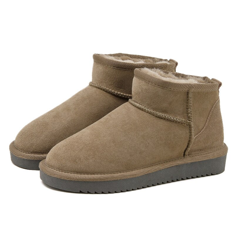 Hélène | Bottines Élégantes Chaudes Daim
