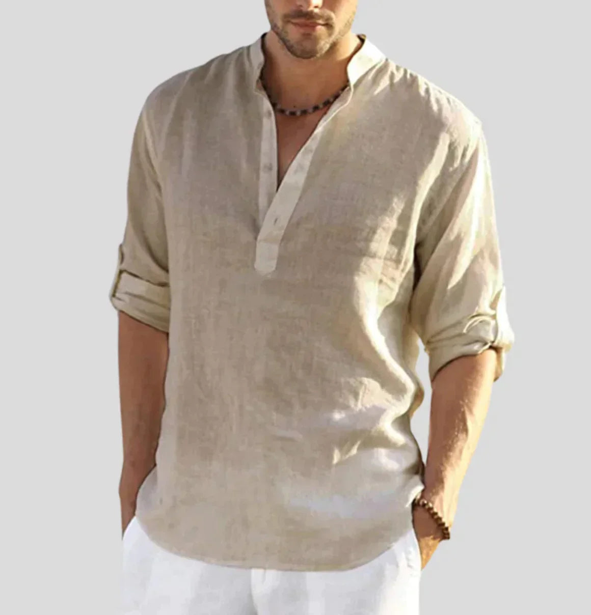 Antoine - Chemise en Lin Classique Élégante Homme