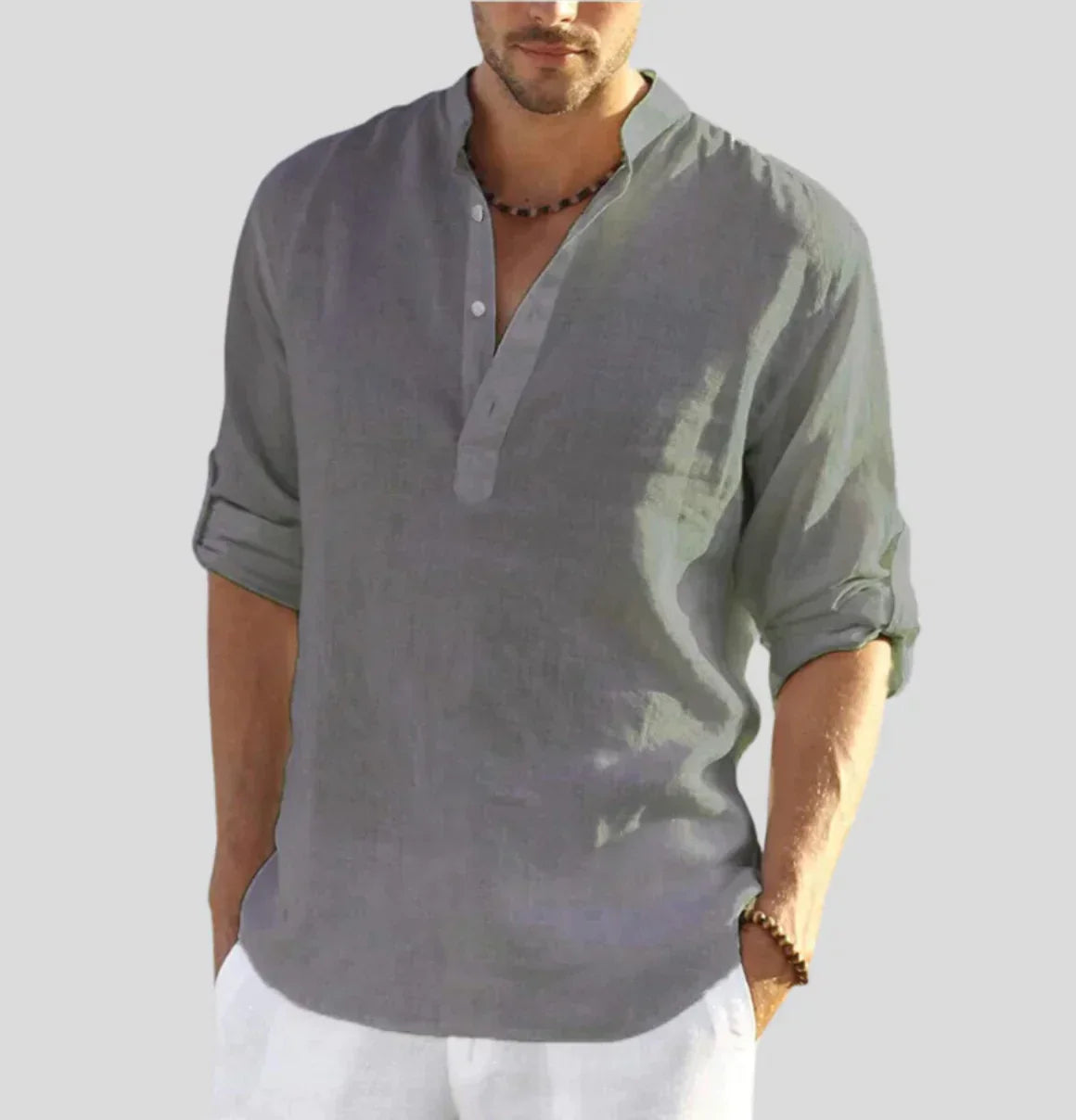 Antoine - Chemise en Lin Classique Élégante Homme