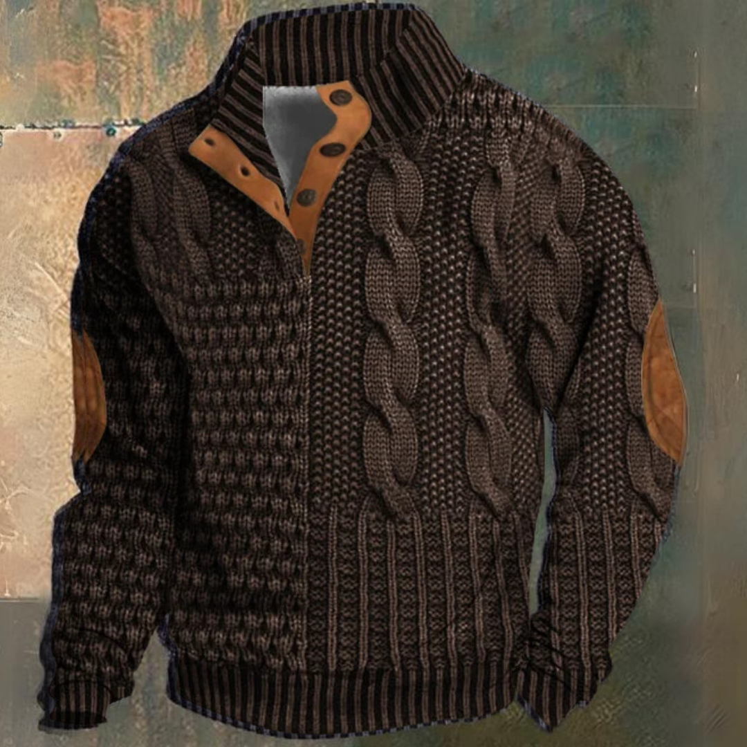 Franck | Pull Chic Torsadé Coudières