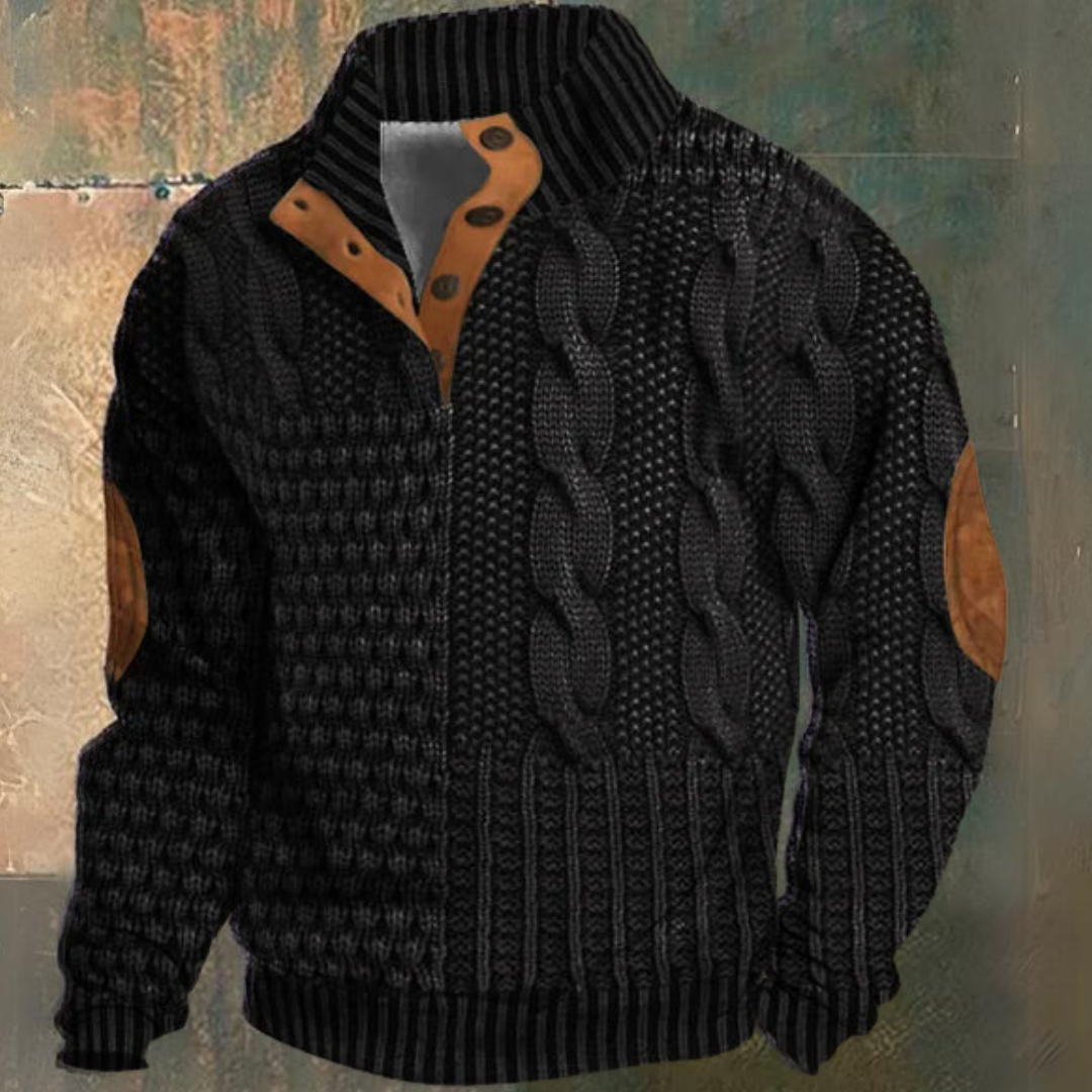 Franck | Pull Chic Torsadé Coudières