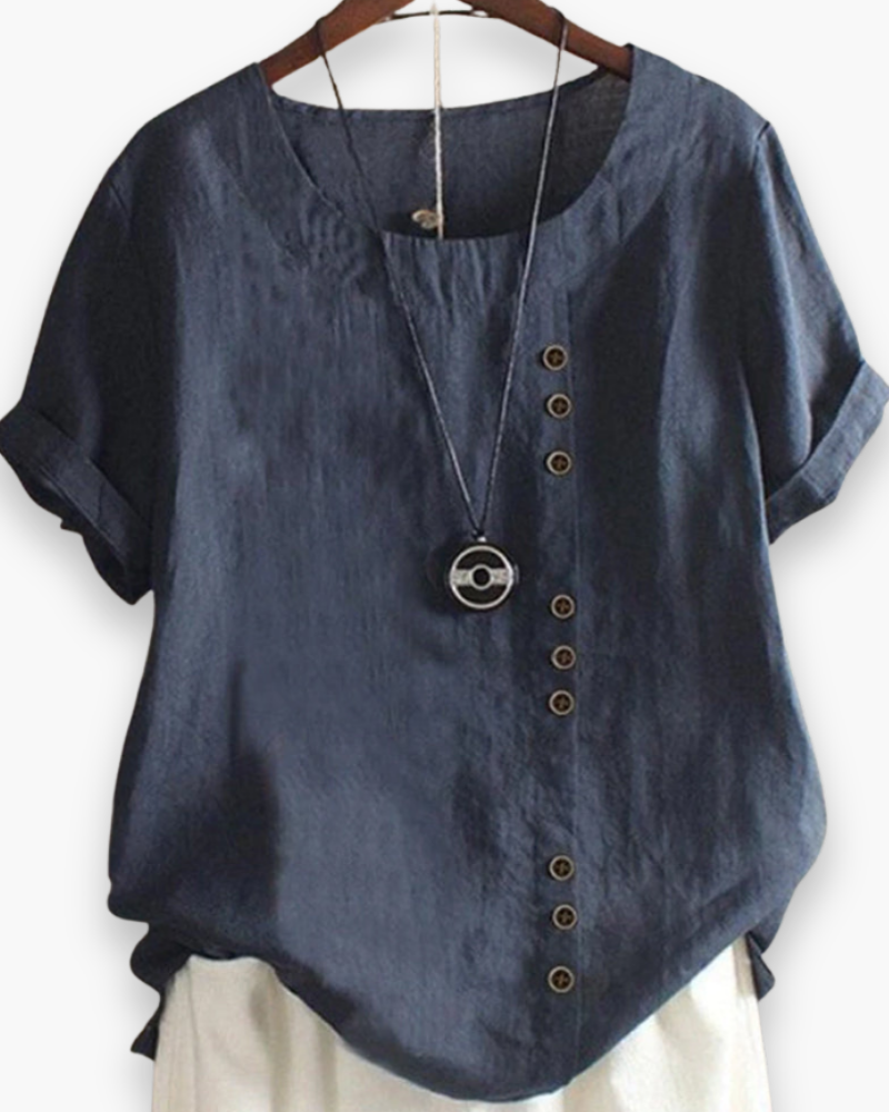 Top boutonné décontracté pour femme | Chic estival 3