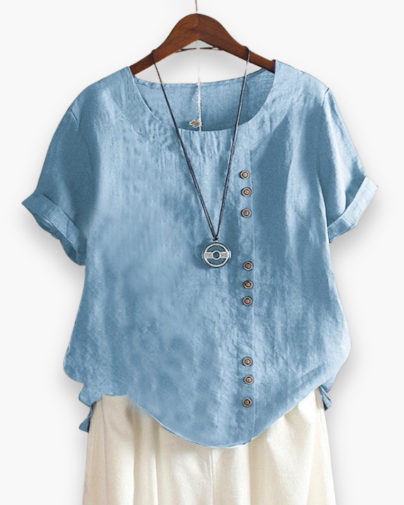 Top boutonné décontracté pour femme | Chic estival 5