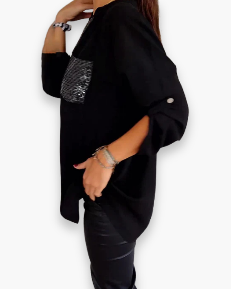 Top long à sequins femme | Look glamour 2