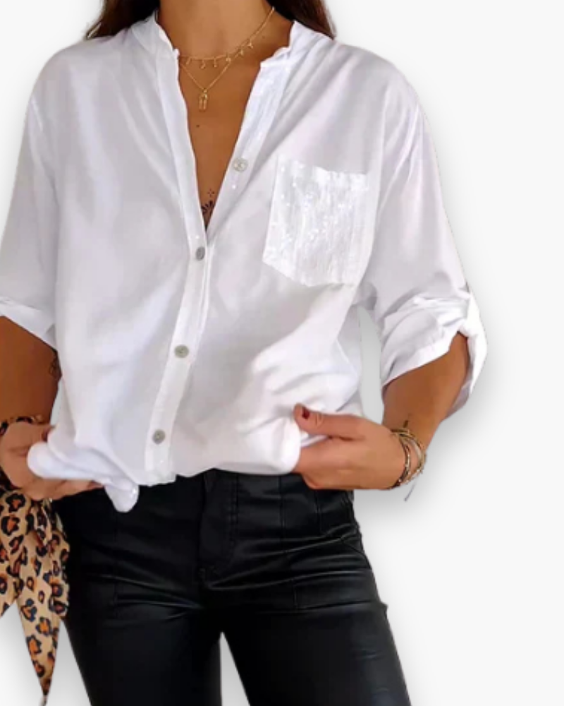 Top long à sequins femme | Look glamour 4