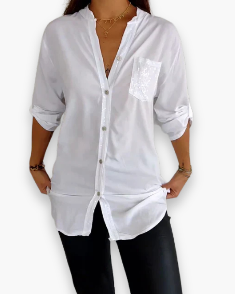 Top long à sequins femme | Look glamour 5