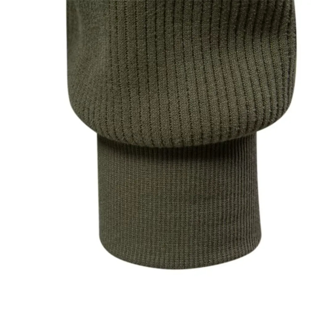 Christophe - Pull Intemporel Zippé Col Montant