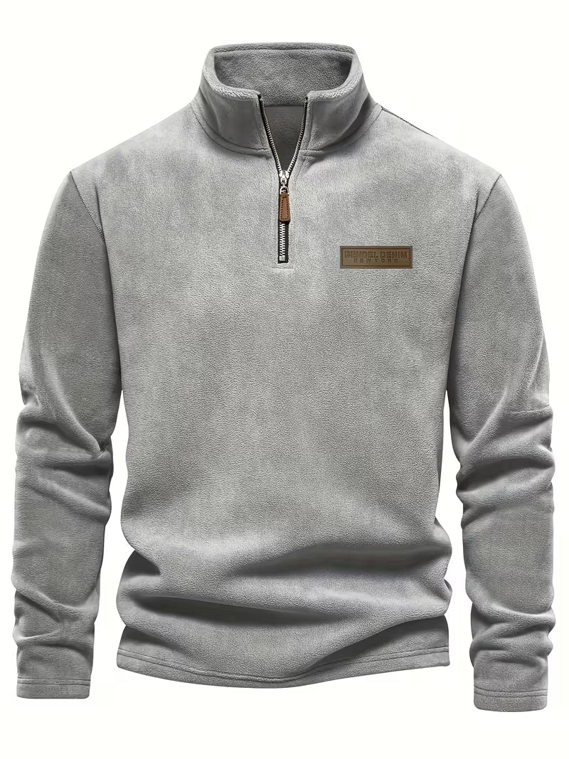 Marc - Pull Intemporel Col Montant Zippé