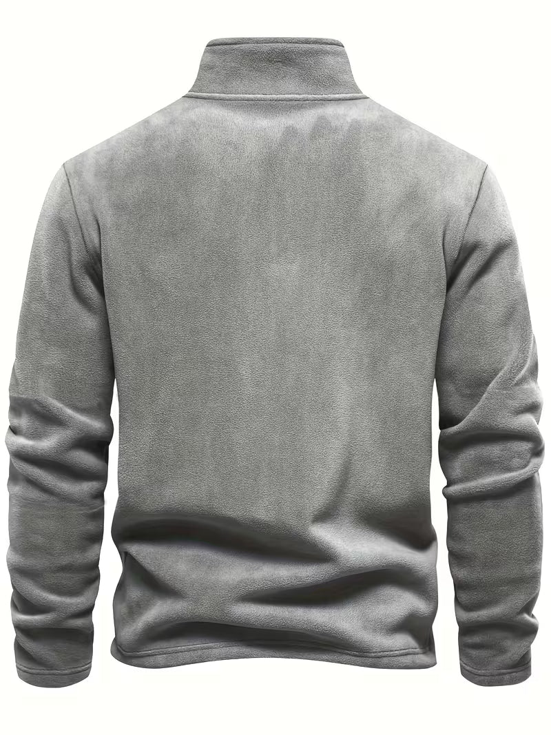 Marc - Pull Intemporel Col Montant Zippé