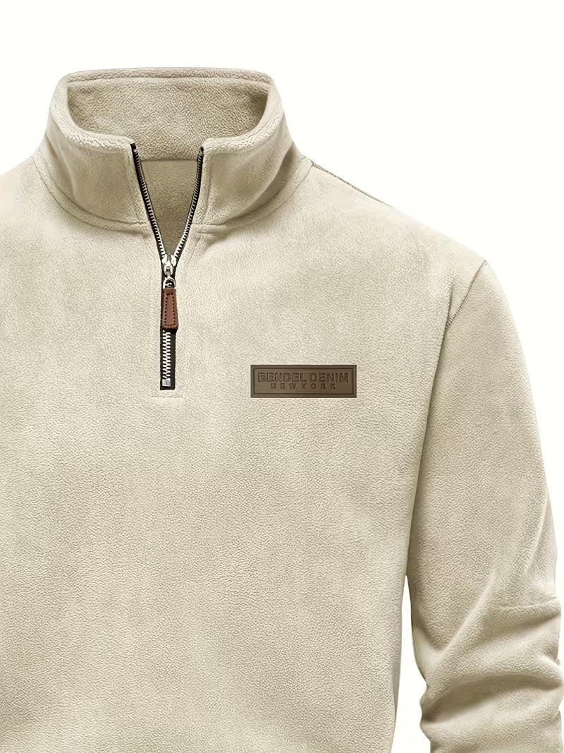 Marc - Pull Intemporel Col Montant Zippé