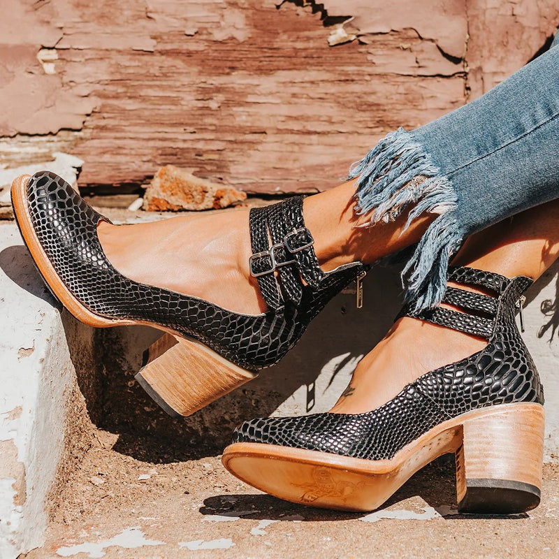 Michèle | Bottines Élégantes Cuir à Talon