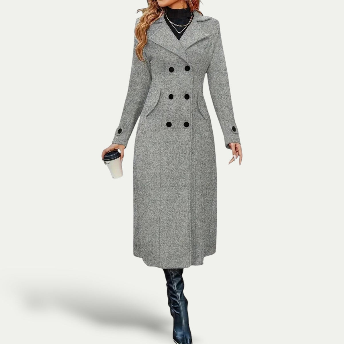 Caroline | Manteau Élégant Cintré Classique