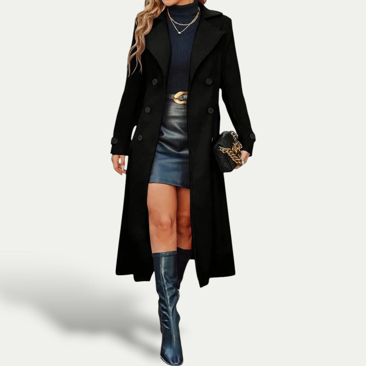 Caroline | Manteau Élégant Cintré Classique