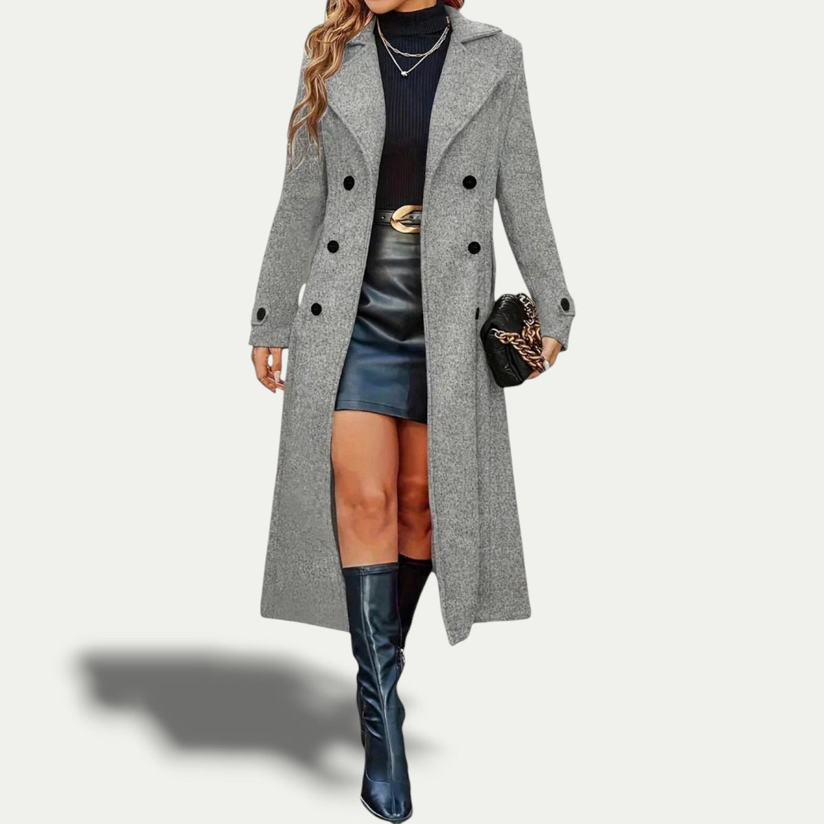 Caroline | Manteau Élégant Cintré Classique