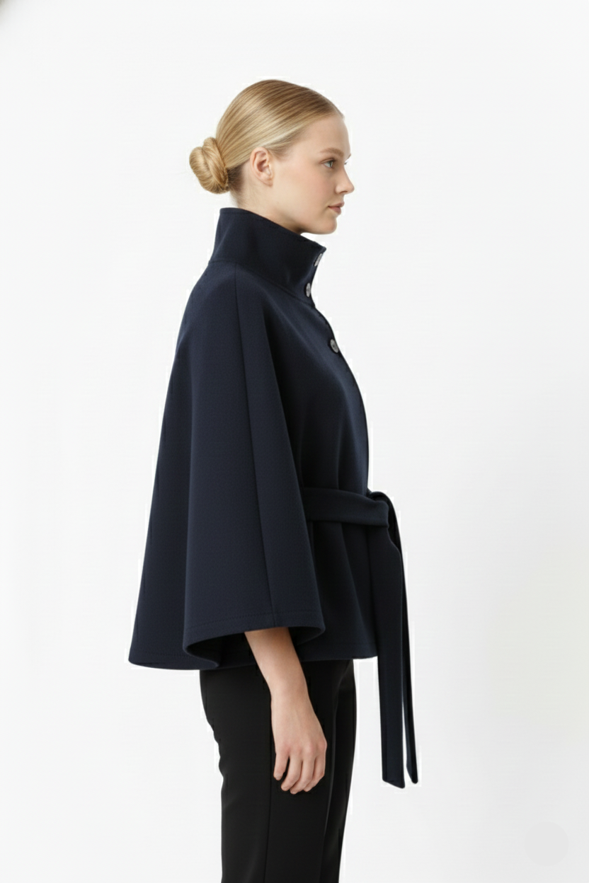 Camila – Manteau laine femme à col élégant
