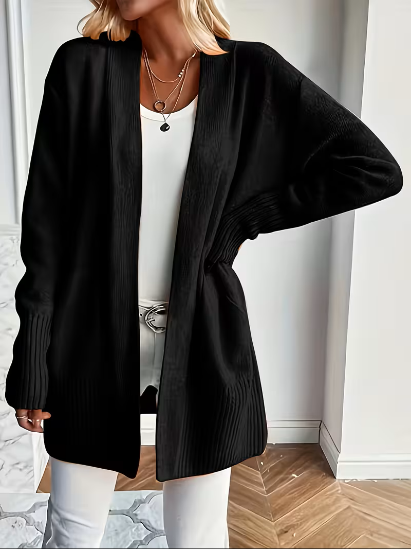 Karine - Cardigan Élégant Oversize Ouvert