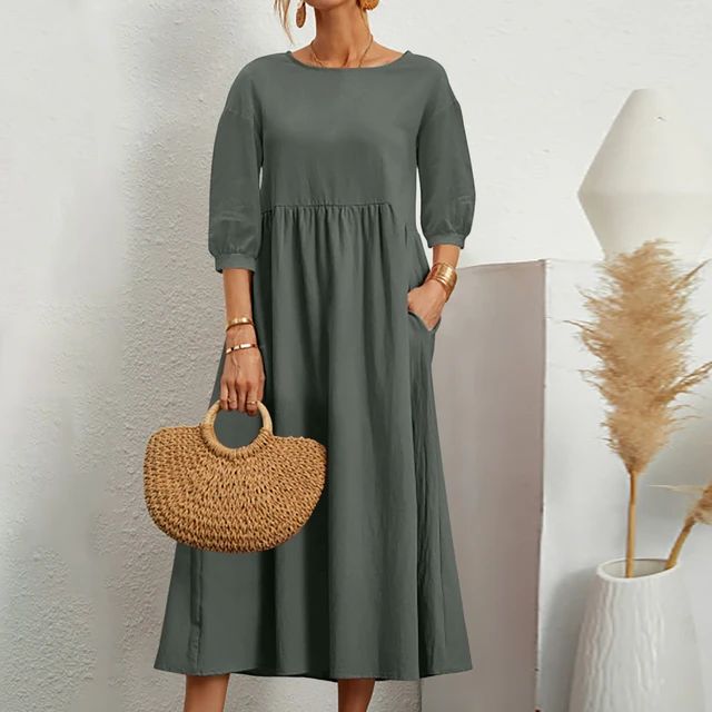 Stéphanie - Robe Midi Confortable