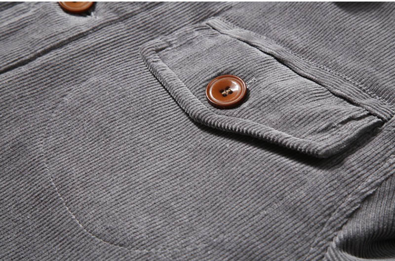 Damien - Veste Classique Velours Col Fourrure