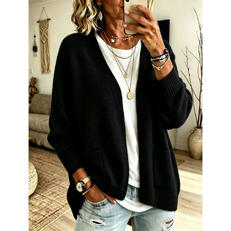 Isabelle - Gilet Élégant Oversize Poches