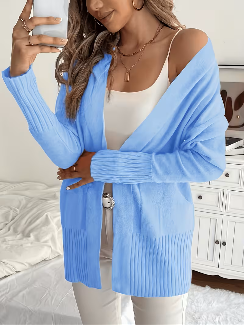 Karine - Cardigan Élégant Oversize Ouvert
