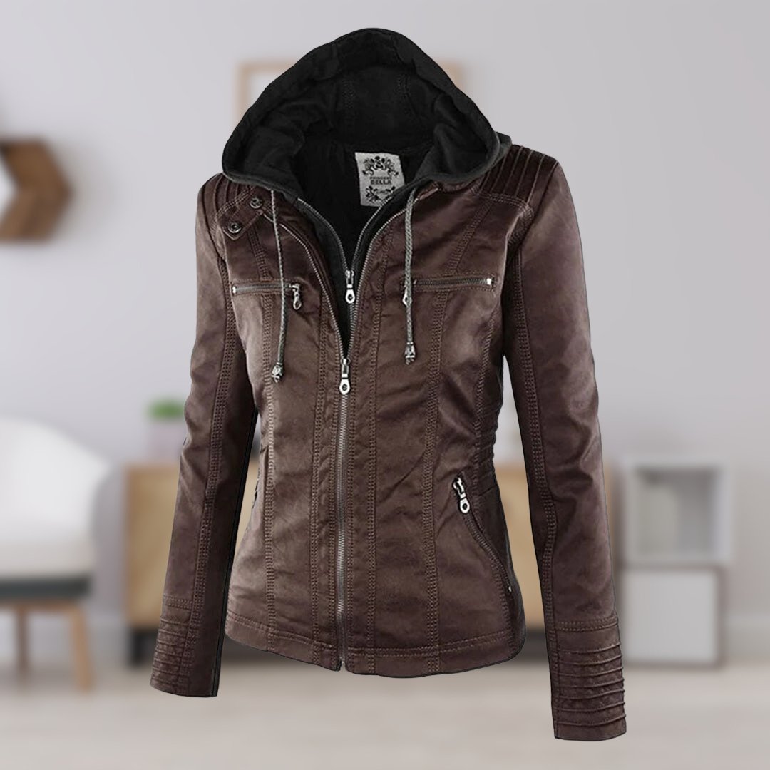 Nathalie - Veste Chic Simili Cuir