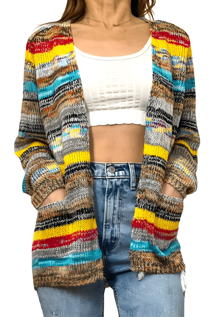 Nina - Cardigan Stylée Décontractée Femme