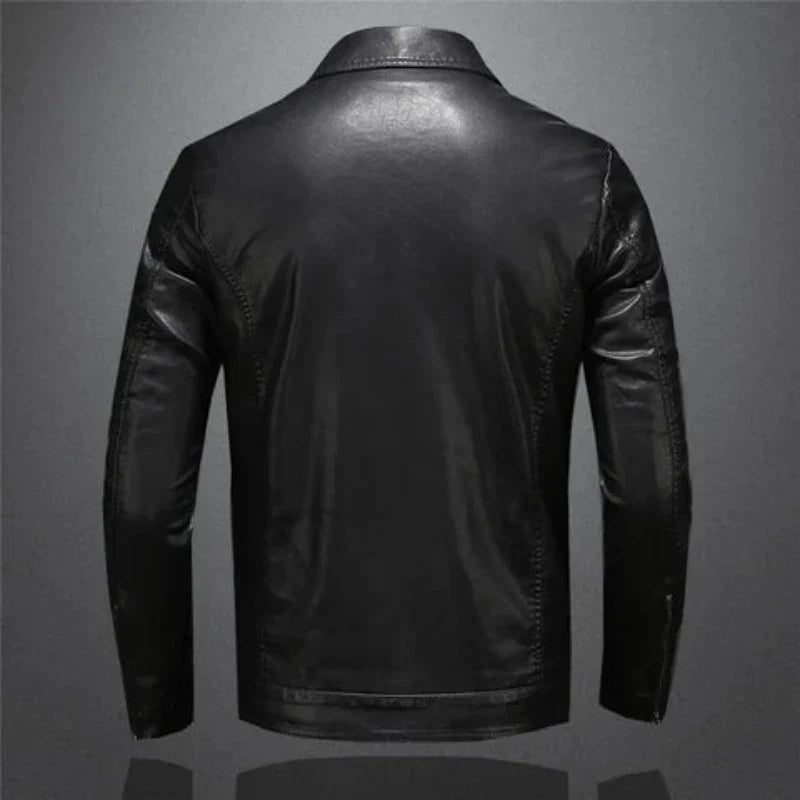 Julien - Veste Raffinée Cuir Boutonnée