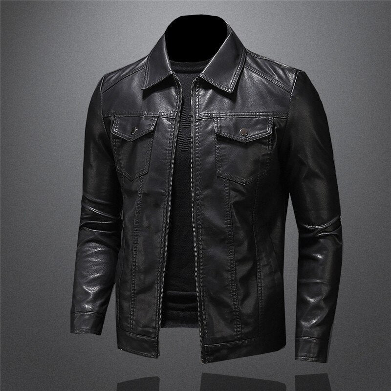 Julien - Veste Raffinée Cuir Boutonnée