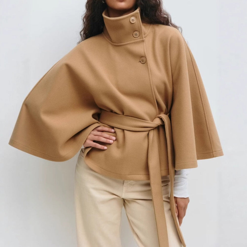 Claire | Manteau Élégant Cape Laine