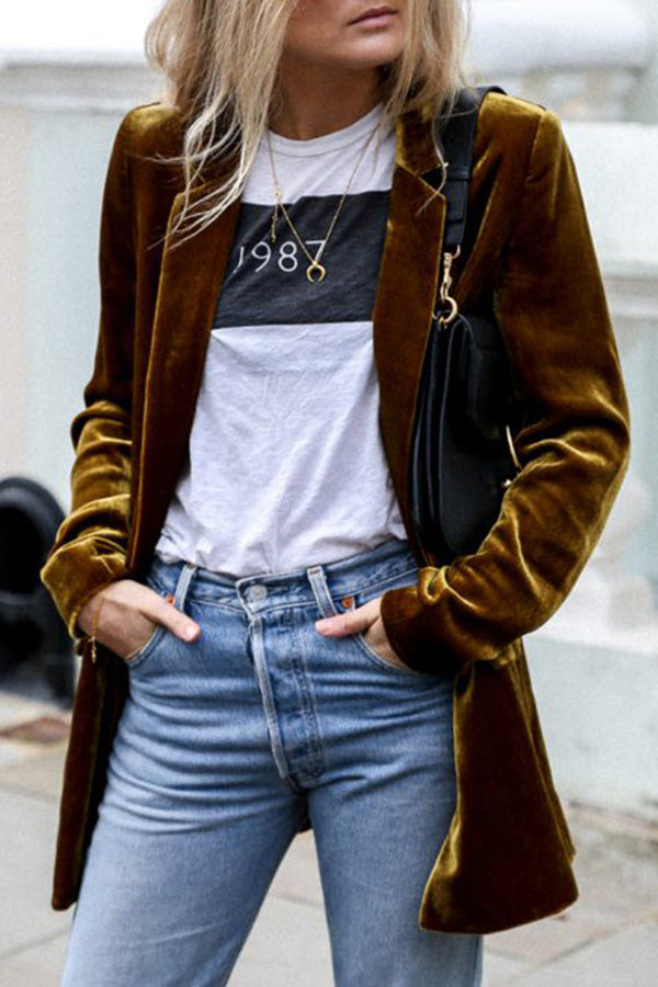 Odille - Blazer velours femme