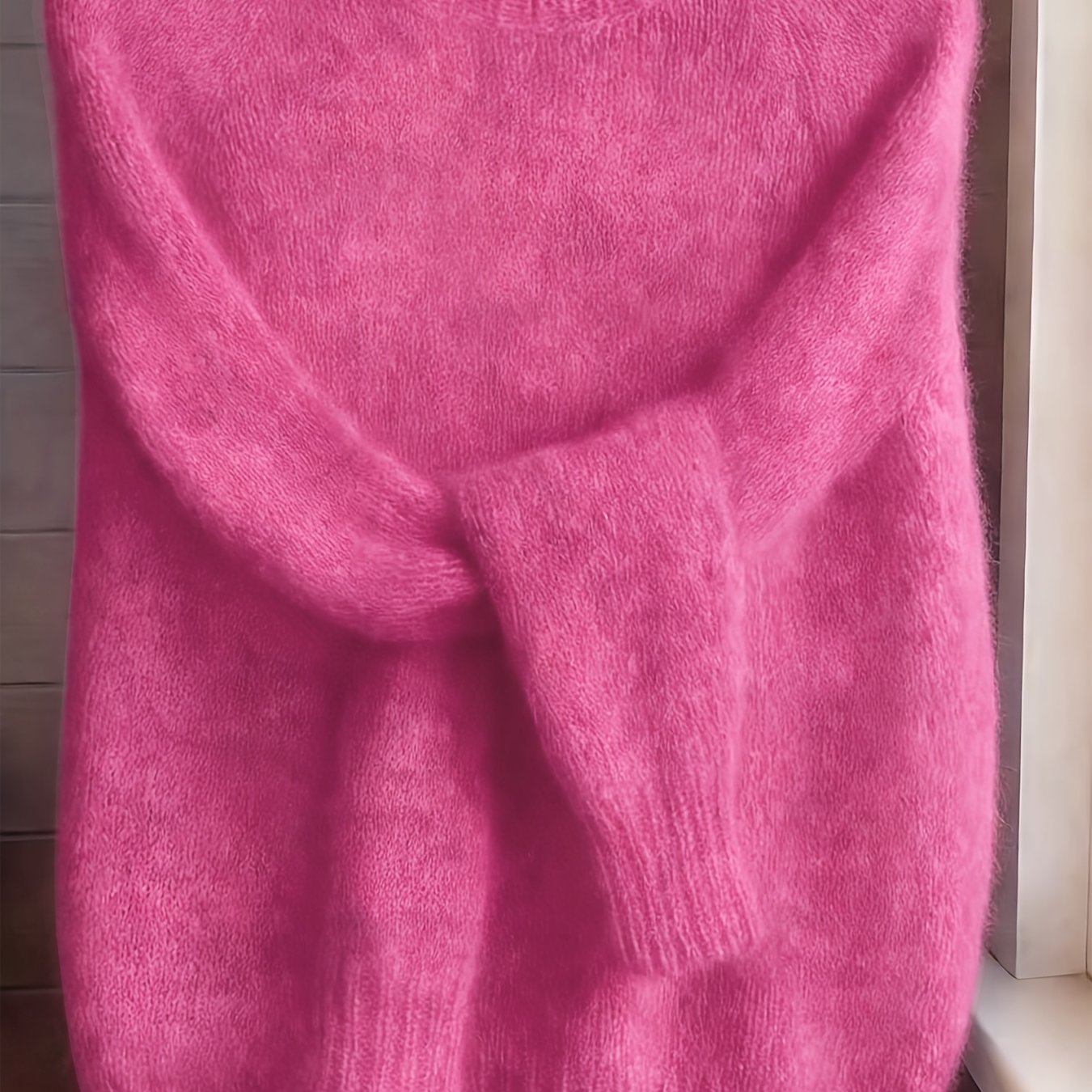 Marguerite - Pull Féminin Grosse Maille Col Rond