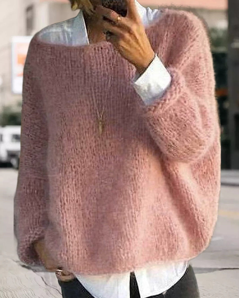Caroline - Pull Flatteur Oversize Maille