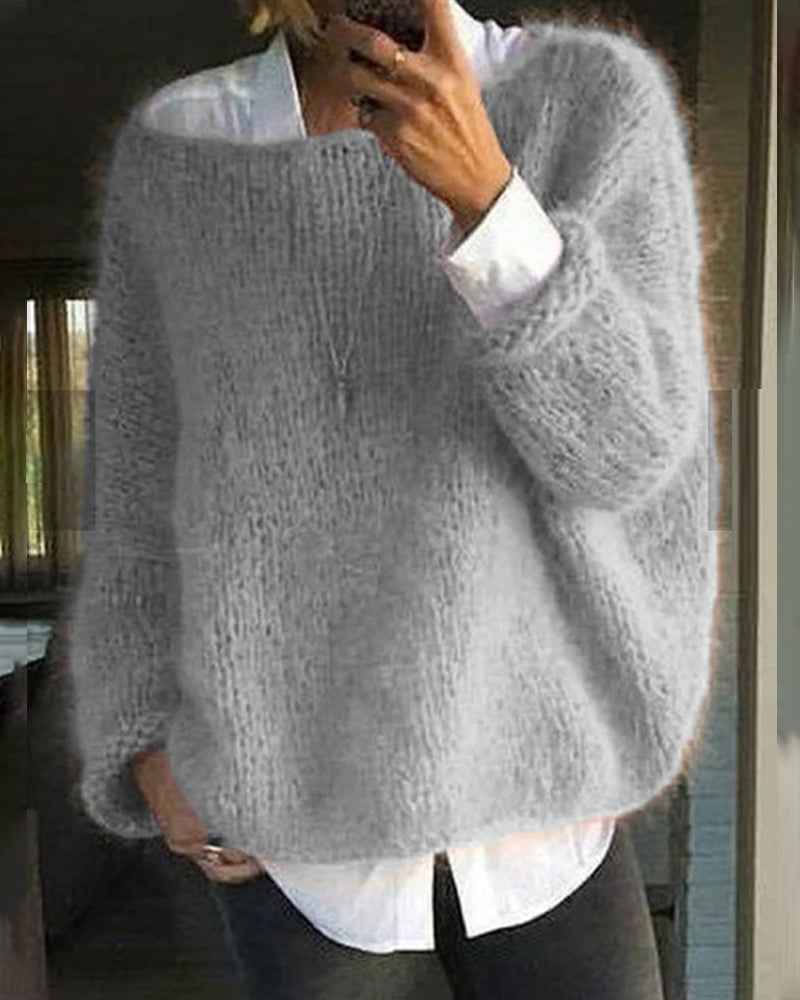 Caroline - Pull Flatteur Oversize Maille