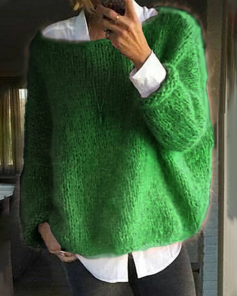 Caroline - Pull Flatteur Oversize Maille