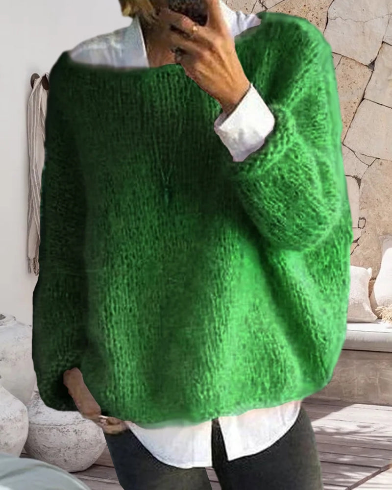 Caroline - Pull Flatteur Oversize Maille