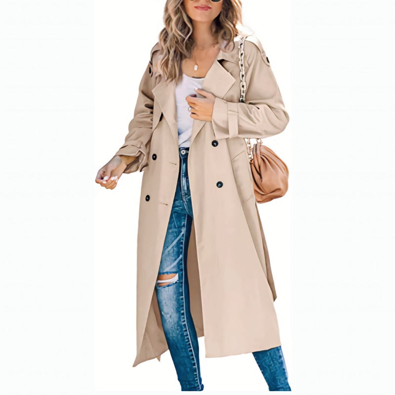 Lily - Trench Long Élégant Femme