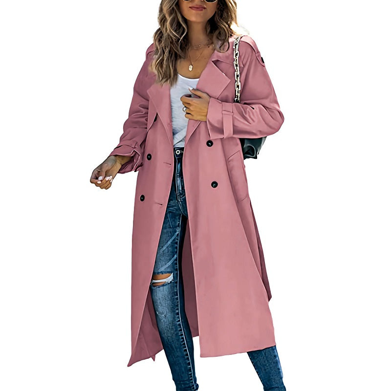 Lily - Trench Long Élégant Femme
