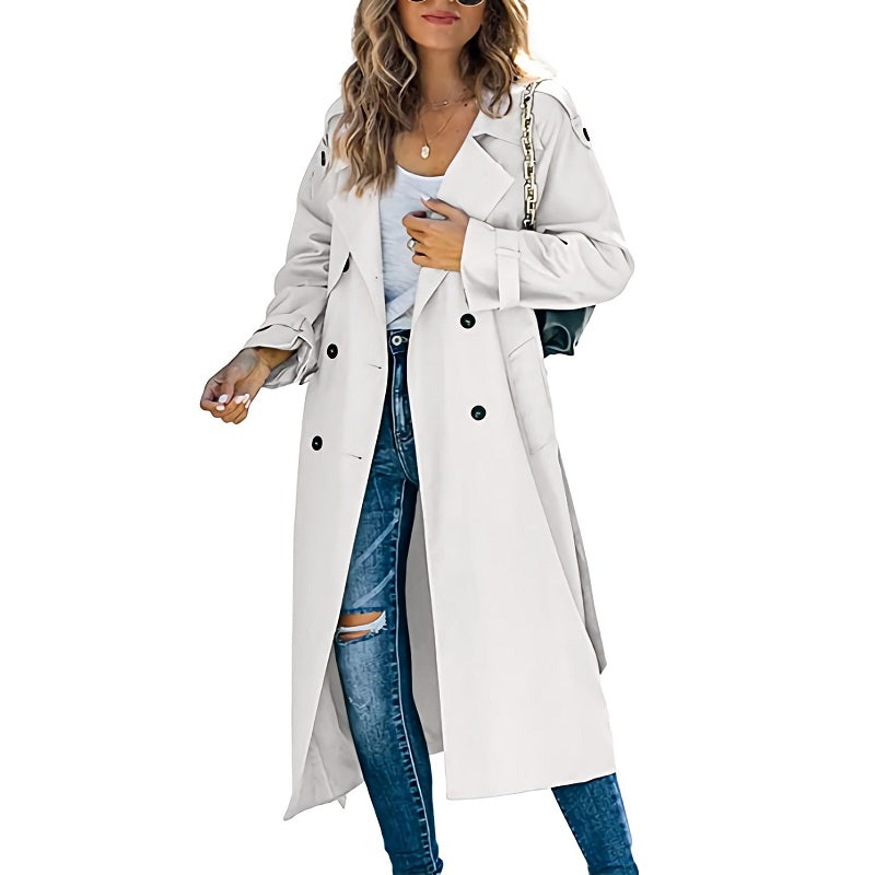 Lily - Trench Long Élégant Femme