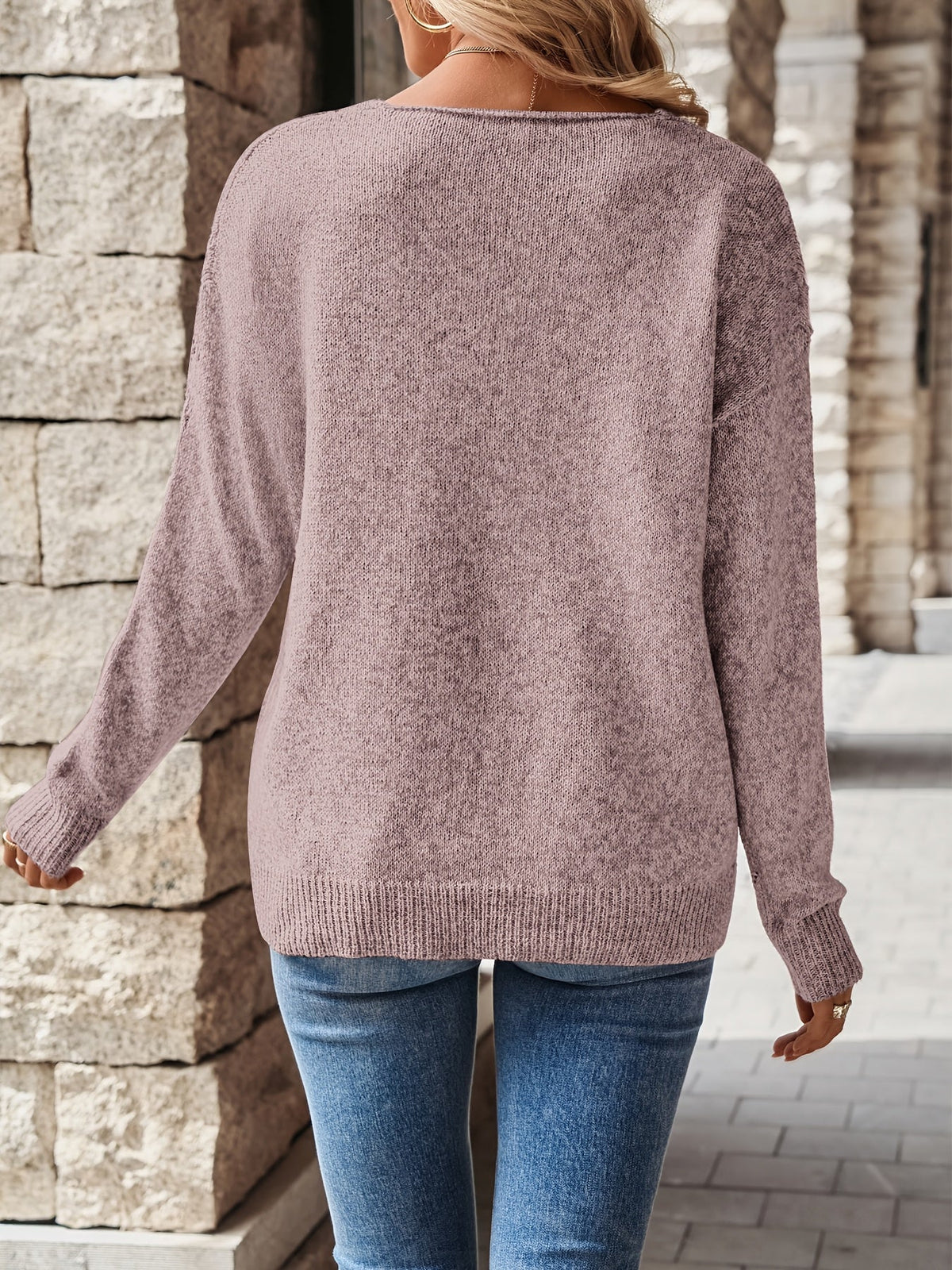 Christine - Pull Flatteur Col V Ajouré
