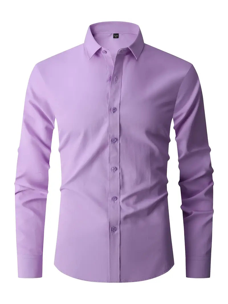 Jules - Chemise Homme Manches Longues Slim Fit Chic