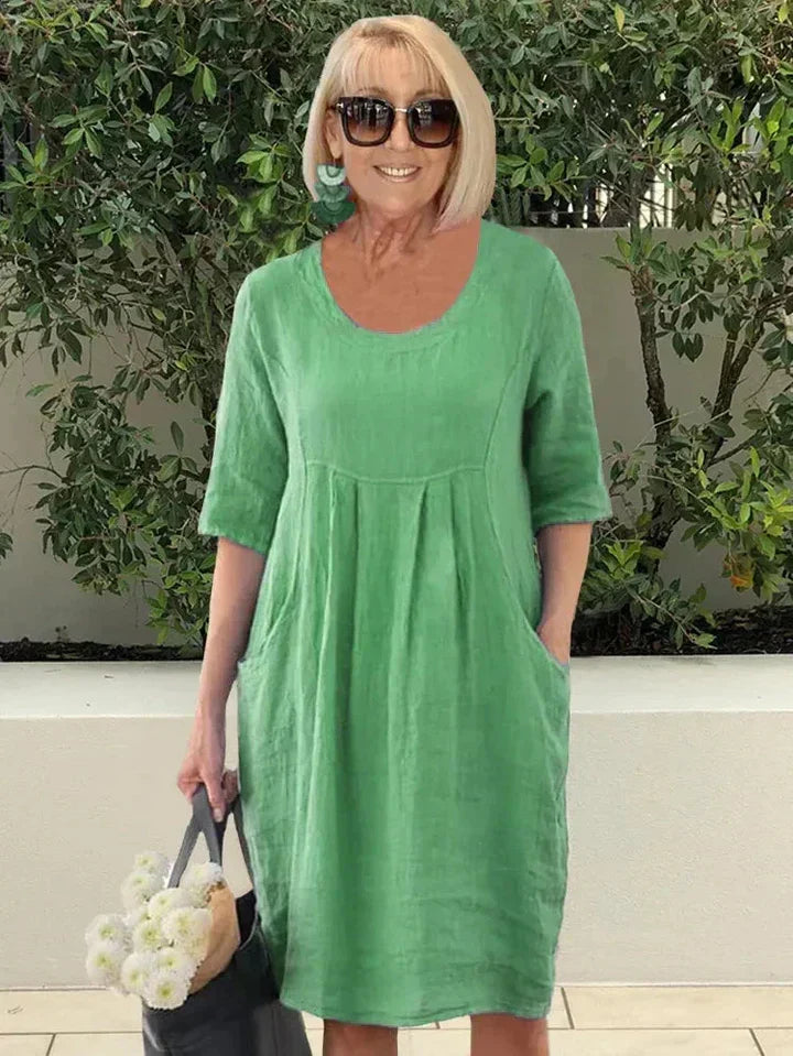 Cindy - Robe Longue Chic Sans Manches Femme