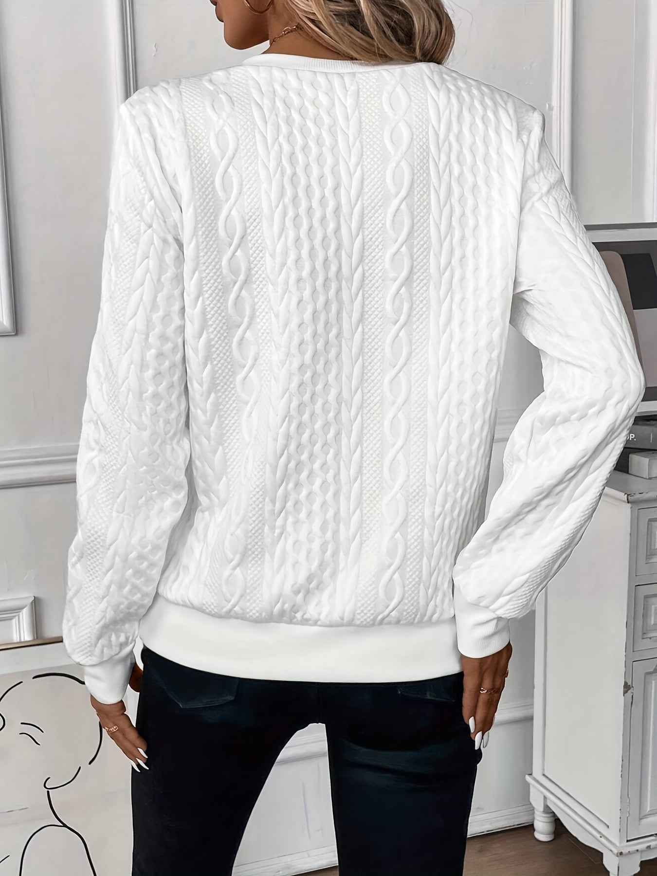 Alice - Pull Tricoté Élégant Femme