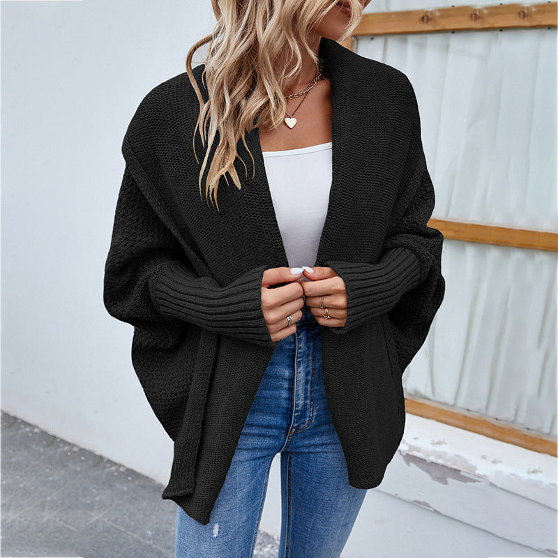 Léa - Cardigan Tricoté Lâche Confort Femme