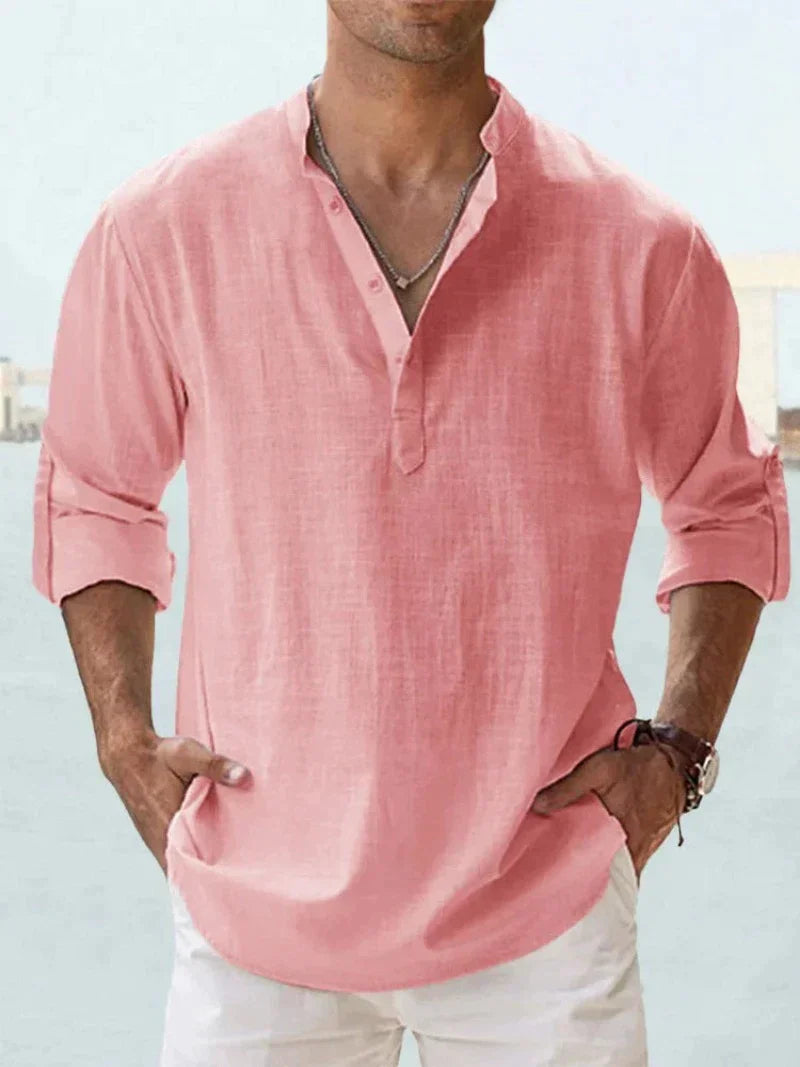 Milo - Chemise Lin Casual Homme