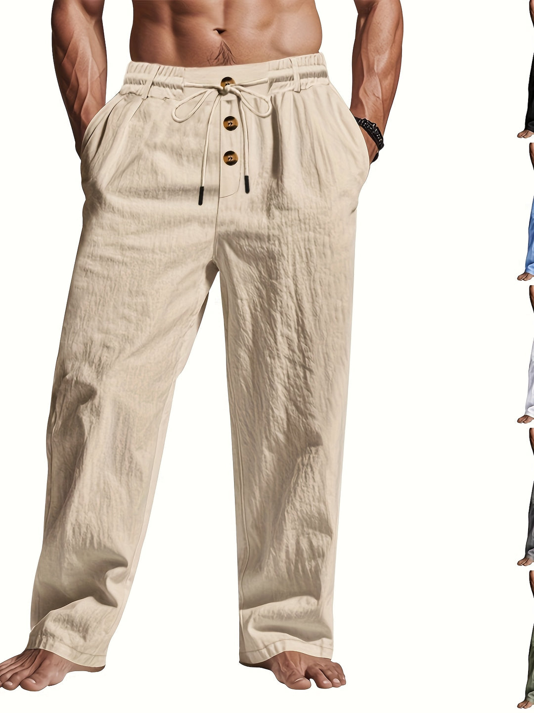 Gabriel - Pantalon Lin Léger Homme