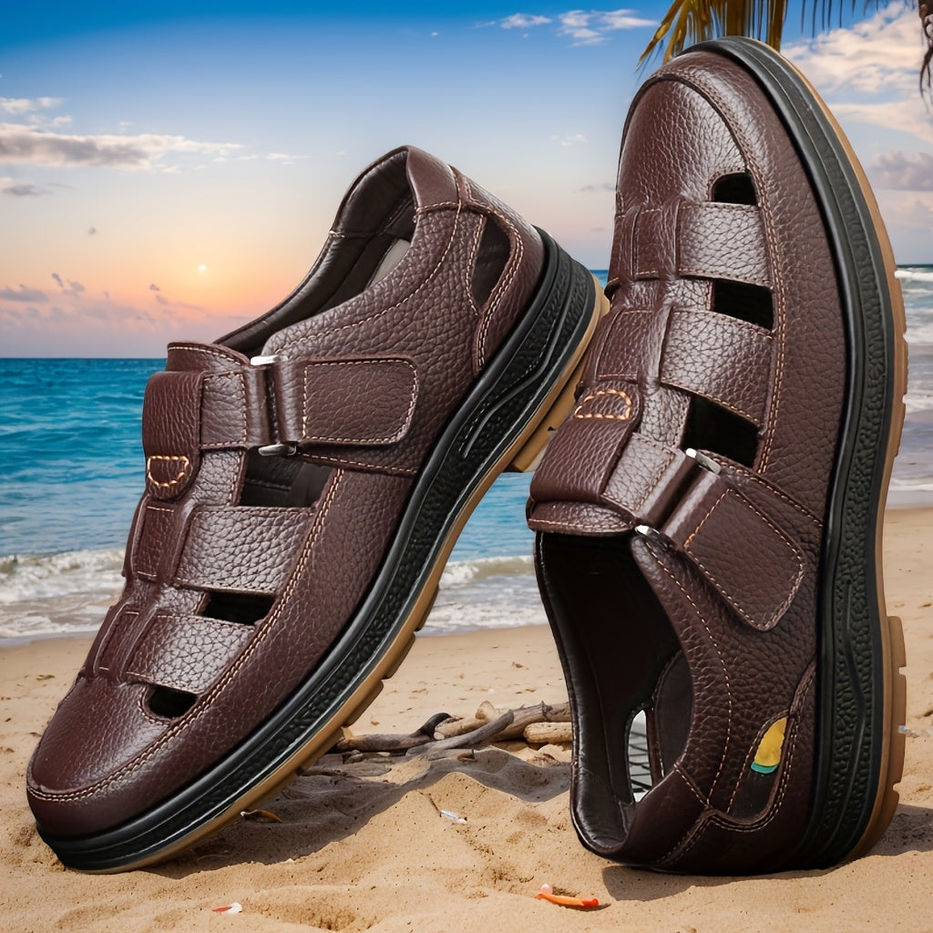 Oscar - Sandales Cuir Confortables Homme