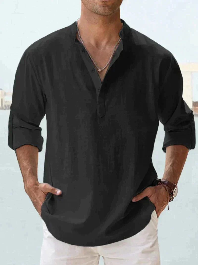 Milo - Chemise Lin Casual Homme