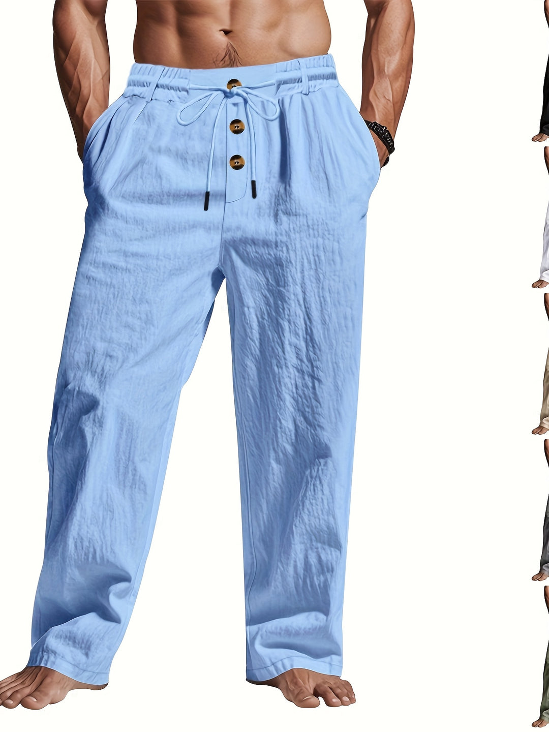 Gabriel - Pantalon Lin Léger Homme